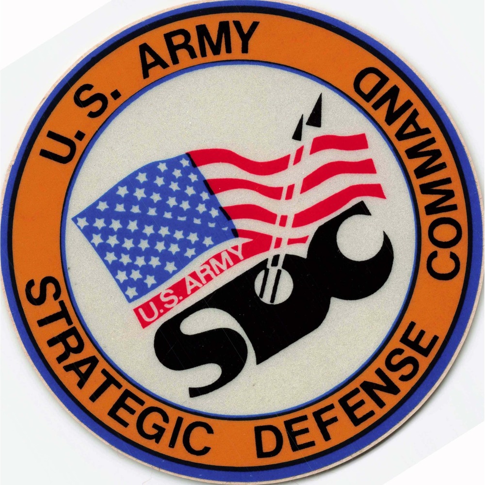 US Army‎ Strategic Defense Command Patch Sticker American Flag Military